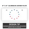 2" X 4" Aluminum License Plate  Thumbnail