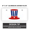 2" X 4" Aluminum License Plate  Thumbnail