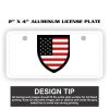2" X 4" Aluminum License Plate  Thumbnail