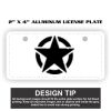 2" X 4" Aluminum License Plate  Thumbnail