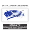 2" X 4" Aluminum License Plate  Thumbnail