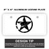 2" X 4" Aluminum License Plate  Thumbnail