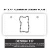 2" X 4" Aluminum License Plate  Thumbnail