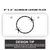 2" X 4" Aluminum License Plate  Thumbnail
