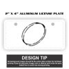 2" X 4" Aluminum License Plate  Thumbnail