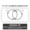 2" X 4" Aluminum License Plate  Thumbnail