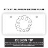 2" X 4" Aluminum License Plate  Thumbnail