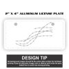 2" X 4" Aluminum License Plate  Thumbnail