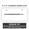 2" X 4" Aluminum License Plate  Thumbnail