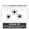 2" X 4" Aluminum License Plate  Thumbnail