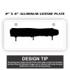 2" X 4" Aluminum License Plate  Thumbnail