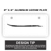 2" X 4" Aluminum License Plate  Thumbnail