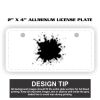 2" X 4" Aluminum License Plate  Thumbnail
