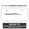 2" X 4" Aluminum License Plate  Thumbnail