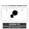 2" X 4" Aluminum License Plate  Thumbnail