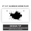2" X 4" Aluminum License Plate  Thumbnail