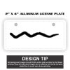 2" X 4" Aluminum License Plate  Thumbnail