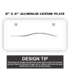 2" X 4" Aluminum License Plate  Thumbnail
