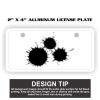 2" X 4" Aluminum License Plate  Thumbnail