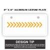 2" X 4" Aluminum License Plate  Thumbnail