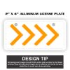 2" X 4" Aluminum License Plate  Thumbnail
