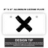 2" X 4" Aluminum License Plate  Thumbnail