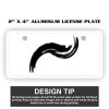 2" X 4" Aluminum License Plate  Thumbnail