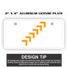 2" X 4" Aluminum License Plate  Thumbnail