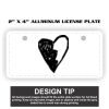 2" X 4" Aluminum License Plate  Thumbnail
