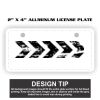 2" X 4" Aluminum License Plate  Thumbnail