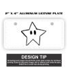 2" X 4" Aluminum License Plate  Thumbnail