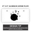 2" X 4" Aluminum License Plate  Thumbnail