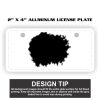 2" X 4" Aluminum License Plate  Thumbnail