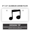 2" X 4" Aluminum License Plate  Thumbnail