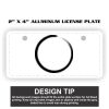 2" X 4" Aluminum License Plate  Thumbnail