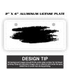 2" X 4" Aluminum License Plate  Thumbnail