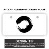 2" X 4" Aluminum License Plate  Thumbnail