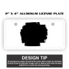 2" X 4" Aluminum License Plate  Thumbnail