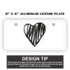 2" X 4" Aluminum License Plate  Thumbnail