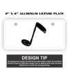 2" X 4" Aluminum License Plate  Thumbnail