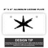 2" X 4" Aluminum License Plate  Thumbnail