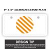 2" X 4" Aluminum License Plate  Thumbnail