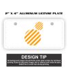 2" X 4" Aluminum License Plate  Thumbnail