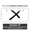 2" X 4" Aluminum License Plate  Thumbnail
