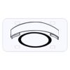 Personalized 3 X 6 Heavy Duty Acrylic / Plastic License Plate Thumbnail