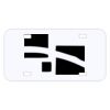 Personalized 3 X 6 Heavy Duty Acrylic / Plastic License Plate Thumbnail