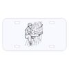 Personalized 3 X 6 Heavy Duty Acrylic / Plastic License Plate Thumbnail