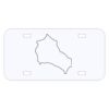 Personalized 3 X 6 Heavy Duty Acrylic / Plastic License Plate Thumbnail