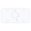 Personalized 3 X 6 Heavy Duty Acrylic / Plastic License Plate Thumbnail