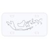 Personalized 3 X 6 Heavy Duty Acrylic / Plastic License Plate Thumbnail